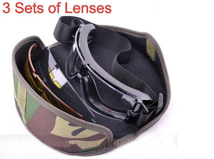 Military X800 bulletproof Eye Protection Sun Glasses